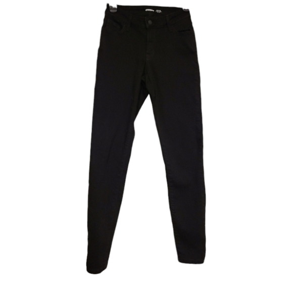 Old Navy Rockstar Super Skinny Mid Rise Black ladies Jeans Size 2 - Picture 1 of 6